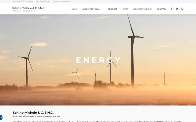 Screenshot Schino Michele - lubrificanti industriali Bari